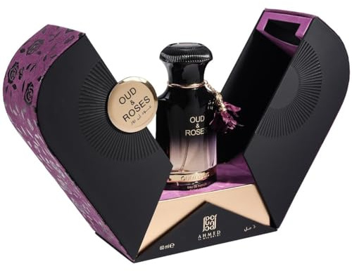 OUD AND ROSES by Ahmed Al Maghribi Eau de Parfum 60ML for Men and Women | Authentic | High oil concentration (Extrait) | Long Lasting | New Sealed