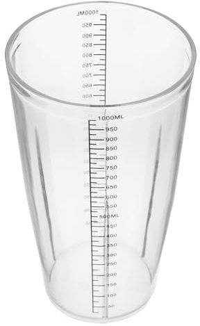 ARTSEWPLY Blender Cup Replacement Graduated Plastic Mixing Cup with Measurement Markings Clear Pc Blender Supplies for Smoothies Juices Family Kitchens Cafes and Tea Shops