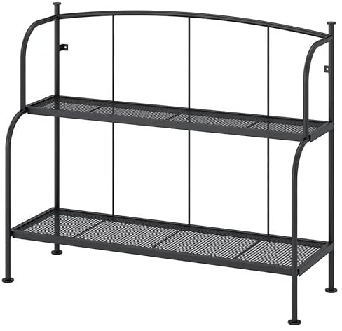 ZRIZAURA LÄCKÖ Shelving Unit, Grey, 92x76 cm Indoor & Outdoor Storage Shelf for Garden, Balcony, Kitchen or Utility Area