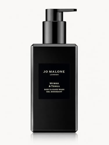 Jo Malone London Myrrh & Tonka Body & Hand Wash 250ml | Luxury Bath & Shower Gel | Rich Foaming Cleanser with Warm Amber Fragrance
