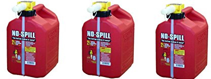 No-Spill 1405 2-1/2-Gallon Poly Gas Can (3;,PACK)