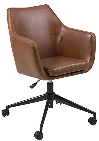 AC Design Furniture Bürostuhl Trine, B: 58 x T:58 x H: 95 cm, Metall, Braun
