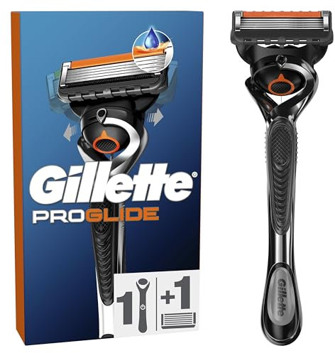 Gillette Rasoir Pour Hommes Proglide Et Recharge A 5 Lames, Avec Bande Lubrifiante Avant Et Après Pour Un Rasage De Près Et Un Confort Incroyables, 1 Recharge Par 30 Rasages