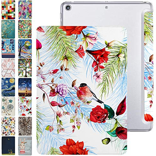 DuraSafe Cases Funda trasera protectora transparente para iPad Mini de 7.9 pulgadas 5 Gen [Mini 5ª generación 2019] A2133 A2124 A2126 MUXH2LL/A MUXF2LL/A MUXG2LL/A Trifold Printed PC ligera cubierta