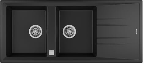 TEKA -Lava Louças STONE 80 B-TG 2C 1E BLACK CARBON