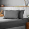 Silentnight Supersoft Pillowcase Pair - Cosy & Comfortable Delicate Smooth Touch - Easy Care Microfibre - Stylish & Modern Bed Pillow Case Protector 2 Pack, Retain Shape & Colour, Charcoal