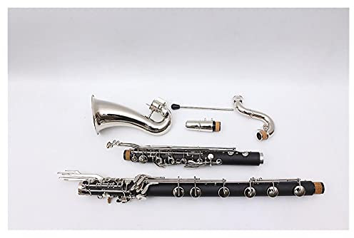 Klarinetten Set Professioneller Low C Bassklarinette Bekelite-Holzkörper BB-Schlüssel Standard Klarinette