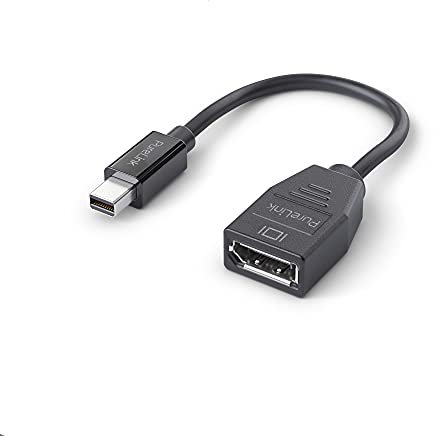 PureLink Mini DisplayPort vers DisplayPort Adaptateur, 4K Ultra HD 60Hz, Bande passante 21.6GB/s, connecteurs plaqués Or, 0.15m, Noir