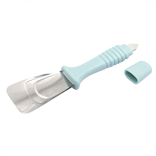 1 rascador de hielo para nevera, cocina, congelador, pala de acero inoxidable, multifuncional, accesorio práctico para el frigorífico.