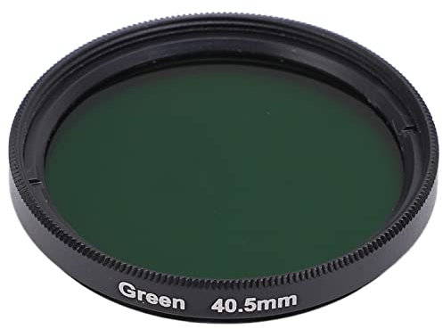 Vollfarb Objektivfilter Set, 40,5 mm Spiegelreflexkamera Farbfilter Kit, Orange, Lila, Gelb, Grün, Blau, wasserdichte, ölfeste Filter mit Objektivfiltergehäuse, Geeignet für 40,5 mm(Grün)