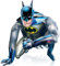 Bat-man Folienballon Party Dekorationen, Superheld Folienballon Deko, Superhero Ballons Deko, Bat-man Luftballons Kindergeburtstag Deko 55 x 63 cm