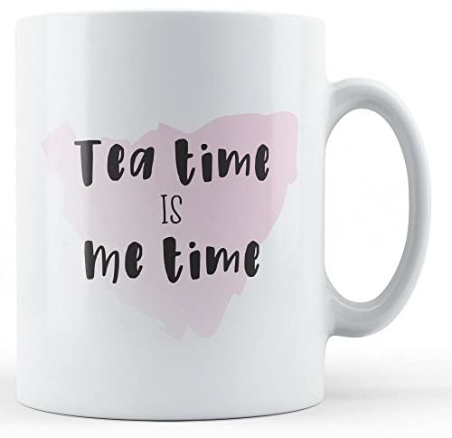 Finger prints - Teatime is Me Time - Office Break Gift Mug, Ceramic, 11fl.oz.