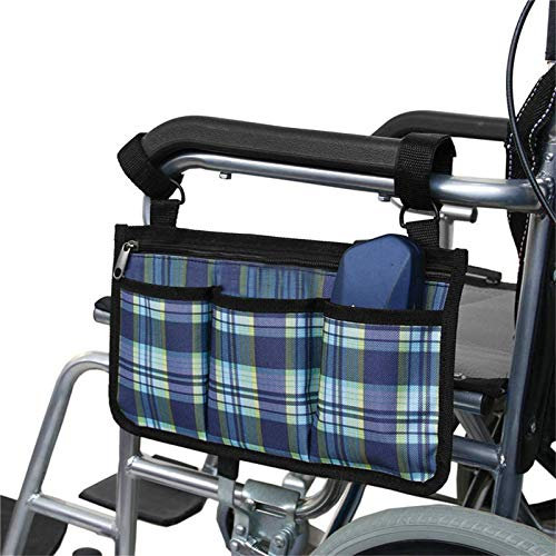 Walker Bag Rollstuhl Scooter Bag Rollstuhl-Seitentasche mit Taschen Große universelle wasserdichte Seitentasche universelle Armlehnen-Seitentasche für Rollstühle und Gehhilfen