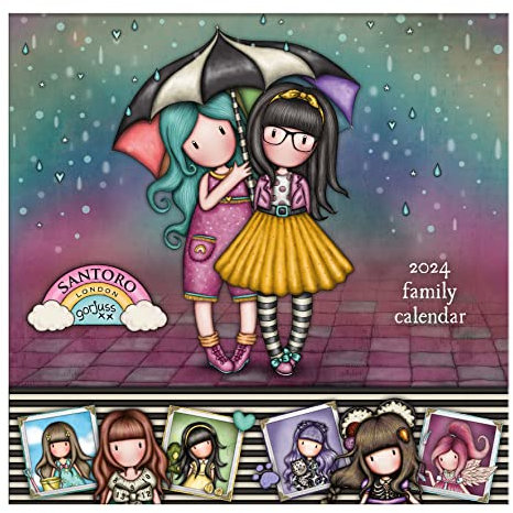 Santoro Gorjuss – Familien-Wandkalender 2024 – Seien Sie freundlich zueinander – der perfekte Monatskalender für einfache Planung, für Kinder, Erwachsene, für Zuhause und Schule