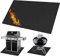 Bocguy Tappeto Barbecue Pavimento, 165 cm x 100 cm Tappetini Barbecue con Tecnologia di Protezione Antincendio In Fibra di Vetro, Tappetini Ignifughi per Barbecue, Riutilizzabile & Facile da Pulire