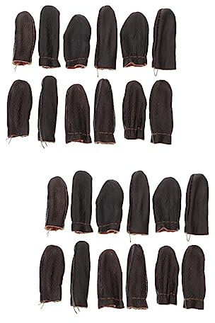 Healeved Stück Leder- Lederwerkzeuge Strickzubehör Zopfzubehör Filzen Von Leder-Fingerlingen Steckschlüssel-Werkzeug Leder-Quilt-Fingerhüte Nähzubehör Fingerhülsen