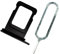 MMOBIEL SIM Kartenhalter Ersatz Kompatibel mit iPhone 14 Pro / 14 Pro Max - Inkl. Gummidichtung und SIM Pin - Schwarz