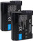 Lot de 2 batteries SK compatibles avec Nikon EN-EL15c < 2400 mAh > EN-EL15b EN-EL15a EN-EL15 < Capteur NTC & boîtier V1 > pour D850 D7500 - Zf Z8 Z7 II Z6 III Z5 II