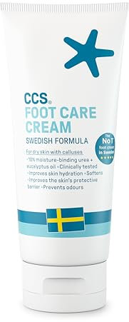 Professional Fußcreme für rissige Fersen und sehr trockene füsse 175ml - Fußpflege Fusscreme mit 10% Urea + Eukalyptusöl - Spendet Feuchtigkeit + macht harte Haut mit Hornhaut weich - Fusspflege - CCS