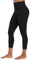 Sunzel Sunzfly Capri Leggings Damen, 3/4 Sporthose High Waist Leggins für Gym Yoga,21 Schwarz, Groß