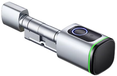 NEWFUN Türschloss mit Fingerabdruck,Fingerabdruck Schloss Haustür,Smart Home Türschloss,Mit Schlüssel, Schlüsselkarte, Bluetooth APP für Türschloss, wasserdicht, Fingerabdruckschloss für 35-45mm Tür