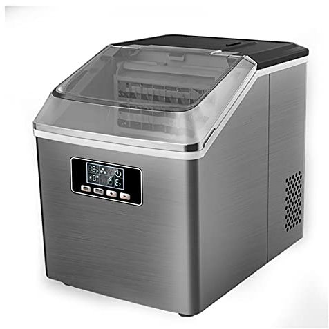 GLETSF Ice Maker Countertop with Auto Self-Cleaning, 24 Square Ice Cubes Ready in 15 Minutes, 25KG/24H, Portable Ice Maker with LCD