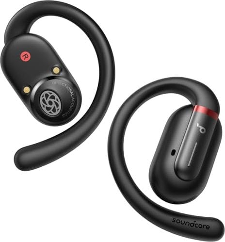 soundcore by Anker V30i Open-Ear Headphones, Ultra-Comfort,Lightweight Design, Snug Fit, Ergonomic Ear Hooks, Robust Bass, 36H Playtime, Bluetooth 5.3,App Control, Clear Calls (Renewed)