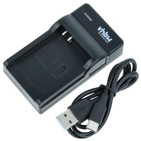 vhbw USB-C Ladegerät Ersatz für Canon CB-2LVE für Kamera | Ladeschale + USB-C Kabel Ladeanzeige