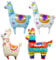 4 Stück Folienballon Lama, Folienballon Alpaka, XXL Alpaka Luftballon, Lama Riesenballon, Airwalker Alpaka Ballon, Alpaka Tier-Ballon für Kinder Geburtstag Hochzeit Party Urlaub Dschungel Zoo Deko