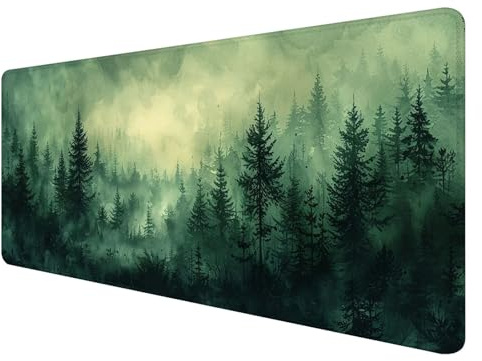 Mauspad XXL, 1200x600mm Gaming Mauspad Grün, Großer Erweiterter Schreibtischunterlage mit rutschfester Gummibasis, Wasserdicht & rutschfest für Home Office Dekor D-3