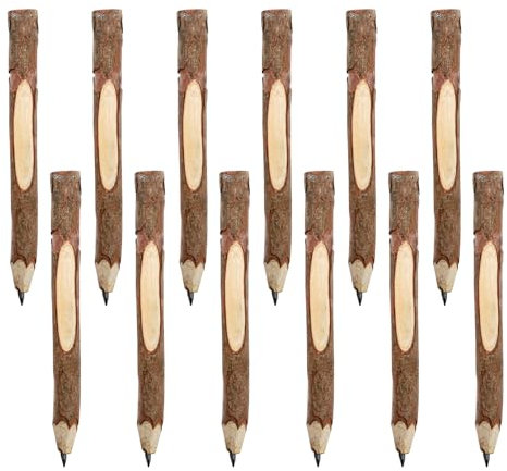 TNSLAND Lot de 12 Crayons de Bois Forêt Pour Écrire - Stylo Bois - Cadeau D'Anniversaire Pour Enfants