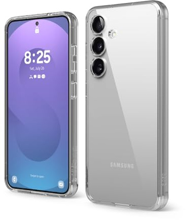 elago Hybrid Clear Case for Samsung Galaxy S25 | Protective Cover with PC/TPU Technology, Precise Camera Cutouts, Sleek and Light Design, Shockproof (Clear)