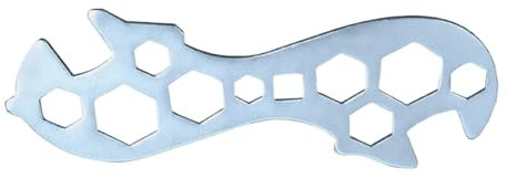 Ceprznvey Flower Wrench, Portable Multi-Hole Biking Spanner, Pedal Removal And Install Tool, Mechanic Nut Bolt Spanner, Porous Wrench for Mountain, Road Bikes, 2 Pieces Cycling Wrench