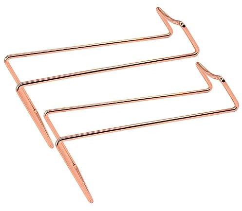 Alipis Support à Bouteilles de Vin en Lot de 2 Petit Rose Doré Casier à Vin Décoratif Cuisine et Salle à Manger Pratique et Élégant