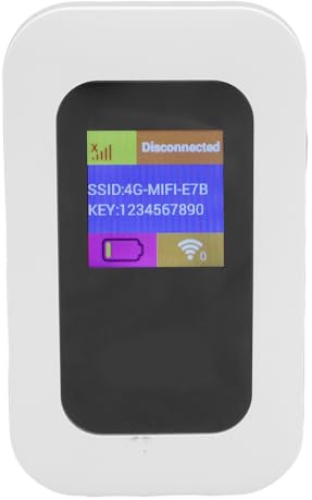 WLAN Mobilfunk Hotspot, 300 Mbit/s Hochgeschwindigkeit 4G 5G entsperrt, Tragbarer WLAN Router mit SIM Kartensteckplatz für Reisen, Unterstützt 10 Geräte