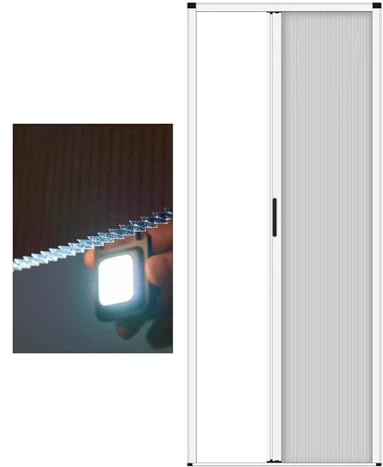 Porta a fisarmonica retrattile in tessuto non tessuto, divisorio scorrevole oscurante con telaio in alluminio per armadio della camera da letto, installazione senza foratura