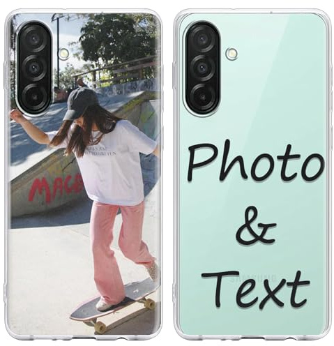 Yirlbey Funda Personalizada para Samsung Galaxy S25 FE 5G 6,7'', Personalizable Case con Foto Imagen Texto Nombre Diseño, Personalizado Carcasa Custom Cover para Samsung Galaxy S25 FE 5G, transparente