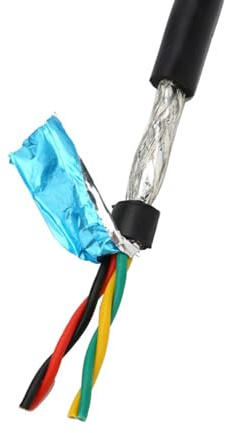 filo, Cavo schermato a doppino intrecciato, 1 metro 20AWG 22AWG 18AWG 2 conduttori 4 6 8, filo di segnale comunicazione in rame puro da 485 metri(4 Core 22awg 0.3mm)