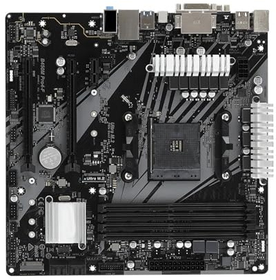 motherboard Fit For ASROCK B450M Pro4-F AMD B450 supporta CPU 5950X 5800X3D 5700X 5600X 5600G 4xDDR4 Micro ATX AM4