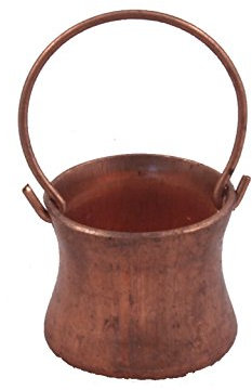 Ferrari & Arrighetti Accesorios para el Belén: Cazuela de Cobre de 2 cm - Colección Bertoni