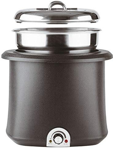 Paderno Zuppiera Elettrica Lt 10 Pp Inox Nero