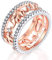 Uloveido Good Luck Filigree Parading Elephants Ring Rose Gold plattiert CZ Zirkon Fahion Damen Ringgröße 59 (18.8) RA083