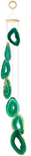 mookaitedecor Achat Windspiel Mobile, Kristall Stein Wind Chimes für Haus Garten Terrasse Indoor Outdoor Dekor