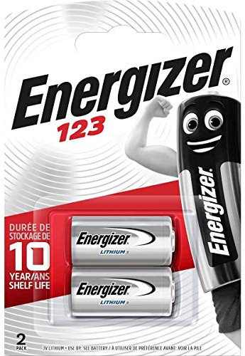 Energizer® Batteria, LITHIUM Photo, Litio, CR17345, 123, 3 V, 1500 mAh (2 pezzi), riceverete 1 confezione da 2 pezzi