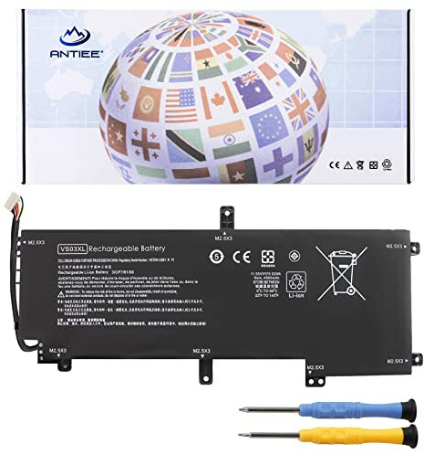 ANTIEE VS03XL Laptop Batterie pour HP Envy 15T-AS000 15T-AS100 15-AS000 15-AS133CL AS020NR AS027CL AS182CL AS043CL AS014W AS091MS AS028TU AS014WM HSTNN-UB6Y 849313-850 849047-541 TPN-I125 3ICP7/61/80