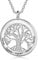 Collier Arbre de Vie Personnalisé Femmes Collier en Argent avec Pendentif avec Nom Gravé pour Mère Fille Cadeau de Noël Saint Valentin