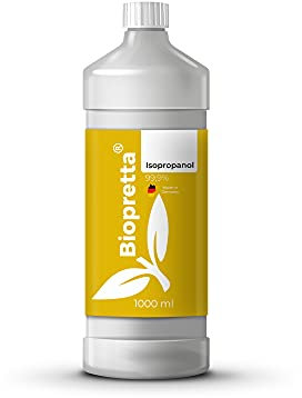 Biopretta Isopropanol 99,9% in 1000ml IPA Entferner Entfetter Reiniger