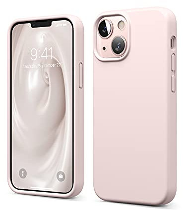 elago Liquid Silicone Case Compatible with iPhone 13 Mini Case (5.4), Premium Silicone, Full Body Protection - 3 Layer Shockproof Phone Cover, Anti-Scratch Soft Microfiber Lining (Lovely Pink)