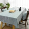 Home Brilliant Table Cloth Rectangular, Table Protector Heat-Resistant Tablecloth, Hard-Wearing Table Cover, Grey Green, 132x183 cm