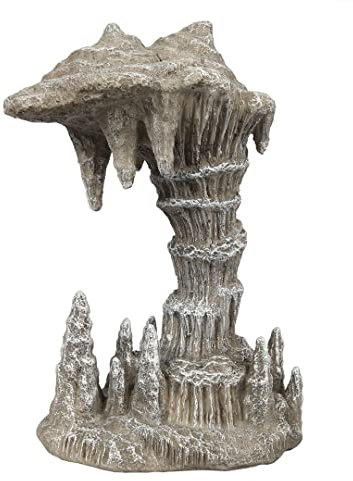 Aqua Della, Decorazione per Acquario, Stalagmite 5 21x13,2x26 cm, Ornamento in Resina Poliestere, Non Tossico e PH Neutro, per Acquario Acqua Dolce e Salata, Estremamente Dettagliato